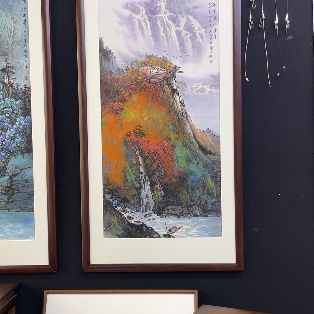 国画原创手绘国画，山水