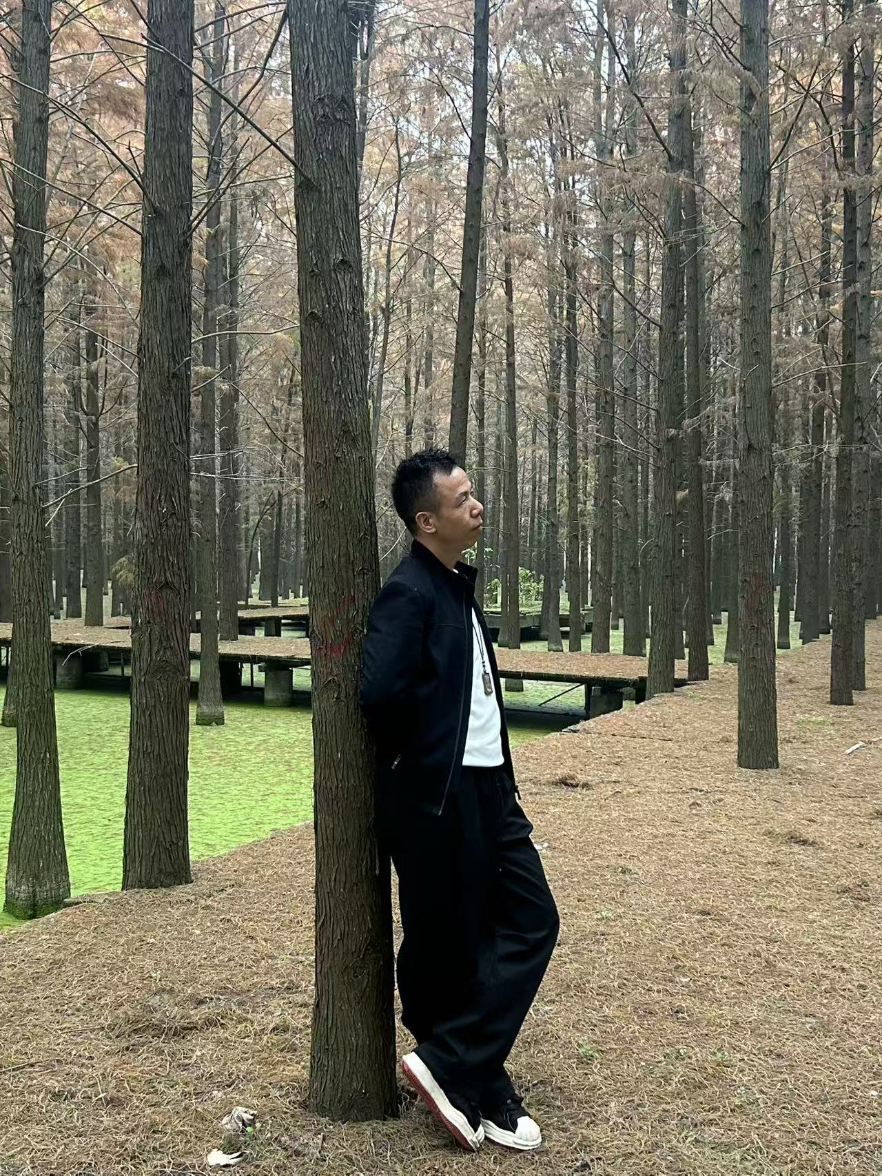 春秋冬新款窄版直筒阔腿裤百搭黑色高腰显瘦修身宽松女裤外穿冬季