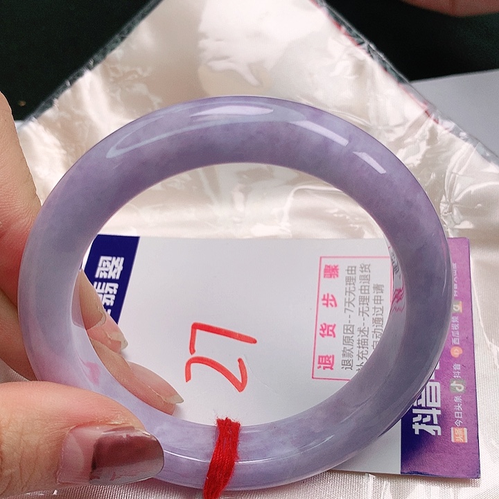 翡翠手镯未镶嵌56圈缅甸天然翡翠A货