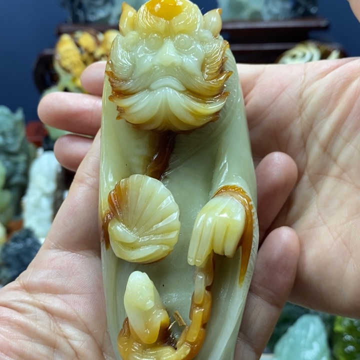 未镶嵌蛇纹石玉珠宝奇石*️****
