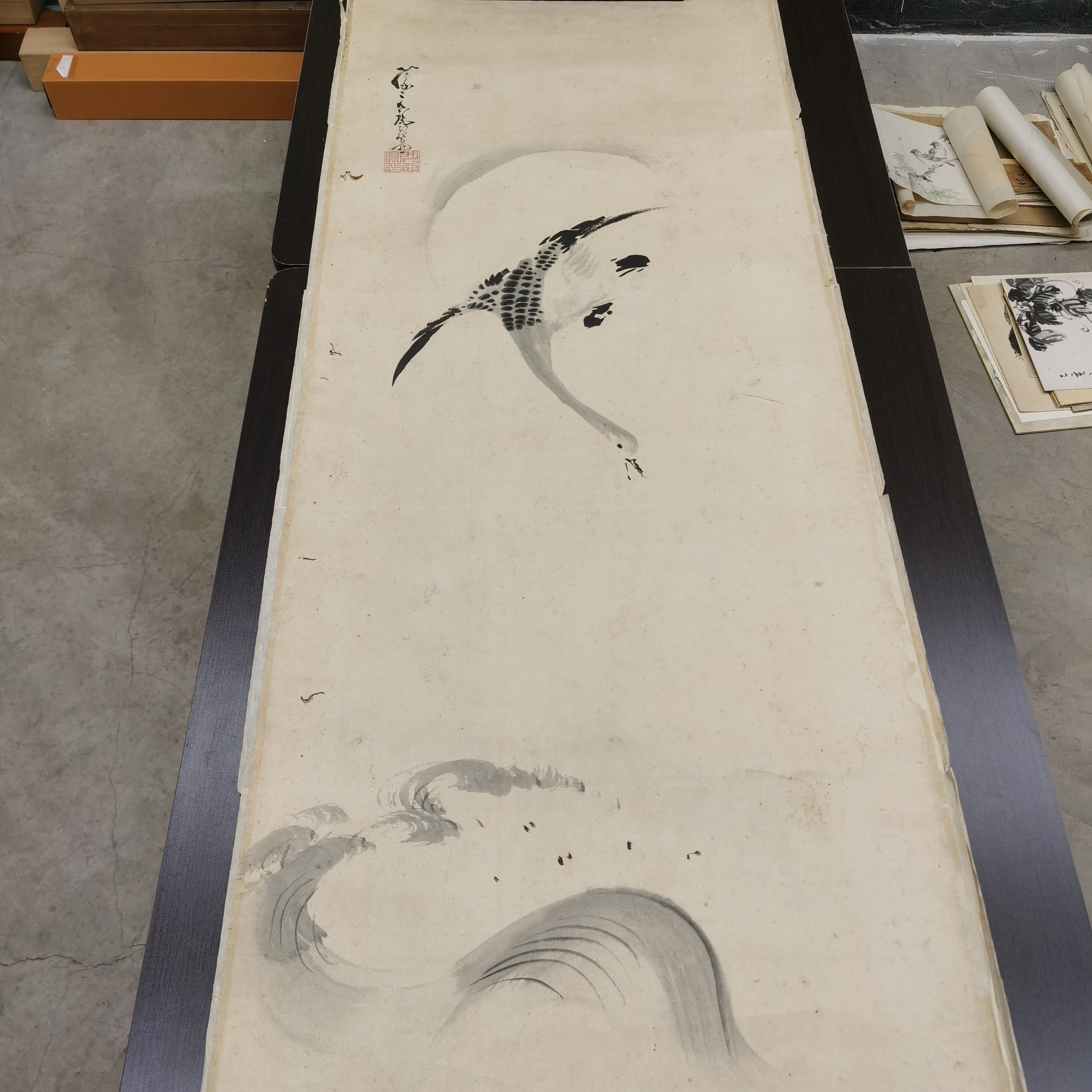 花鸟画卷轴装饰画适合书房茶楼过道民宿装饰