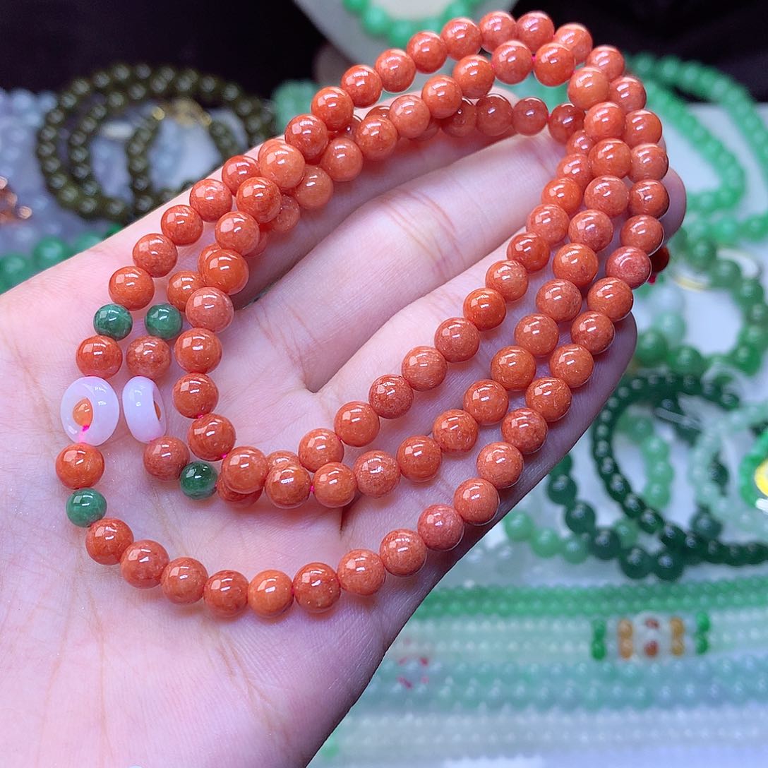 翡翠毛衣链未镶嵌