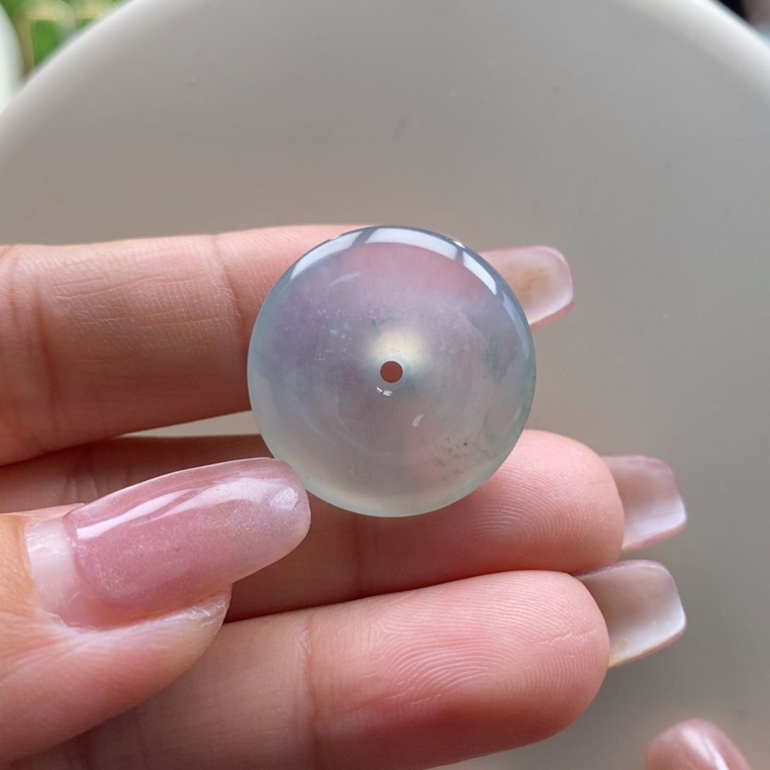 翡翠吊坠(不含链)未镶嵌翡翠高冰平安扣