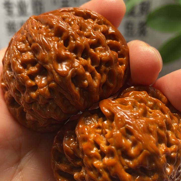 文玩核桃把件47虎头王