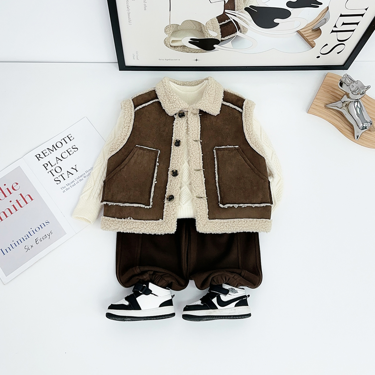 儿童马甲加厚2025新款秋冬装男童外套洋气潮BDD26192悠悠童话童装