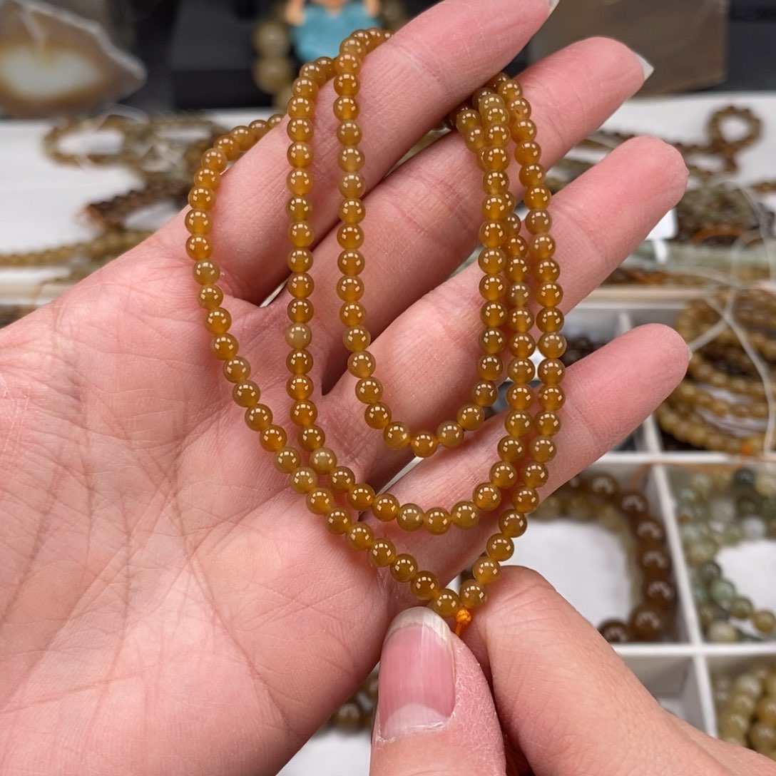 和田玉（糖玉）手串未镶嵌