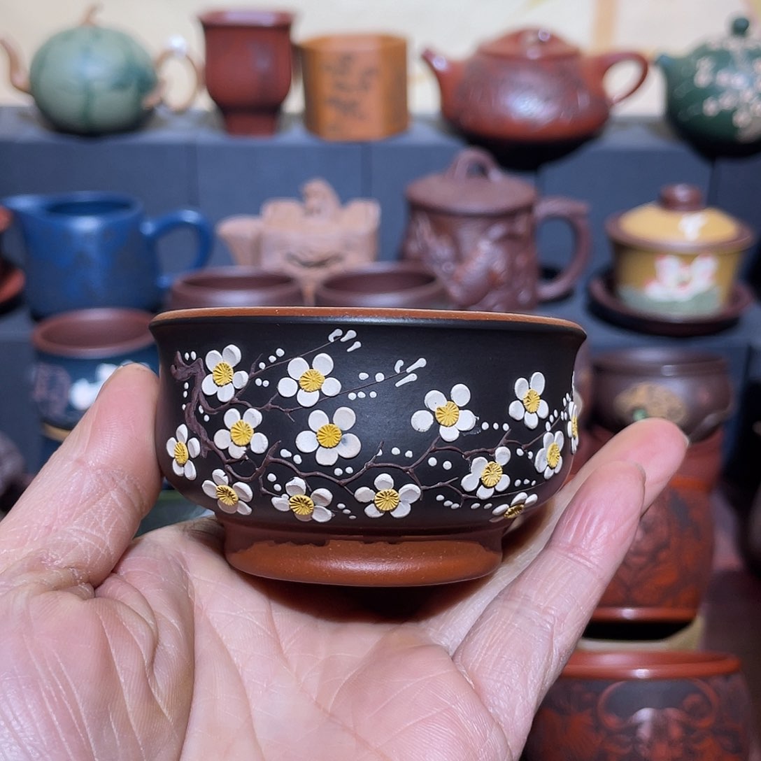 原矿紫砂手工主人杯