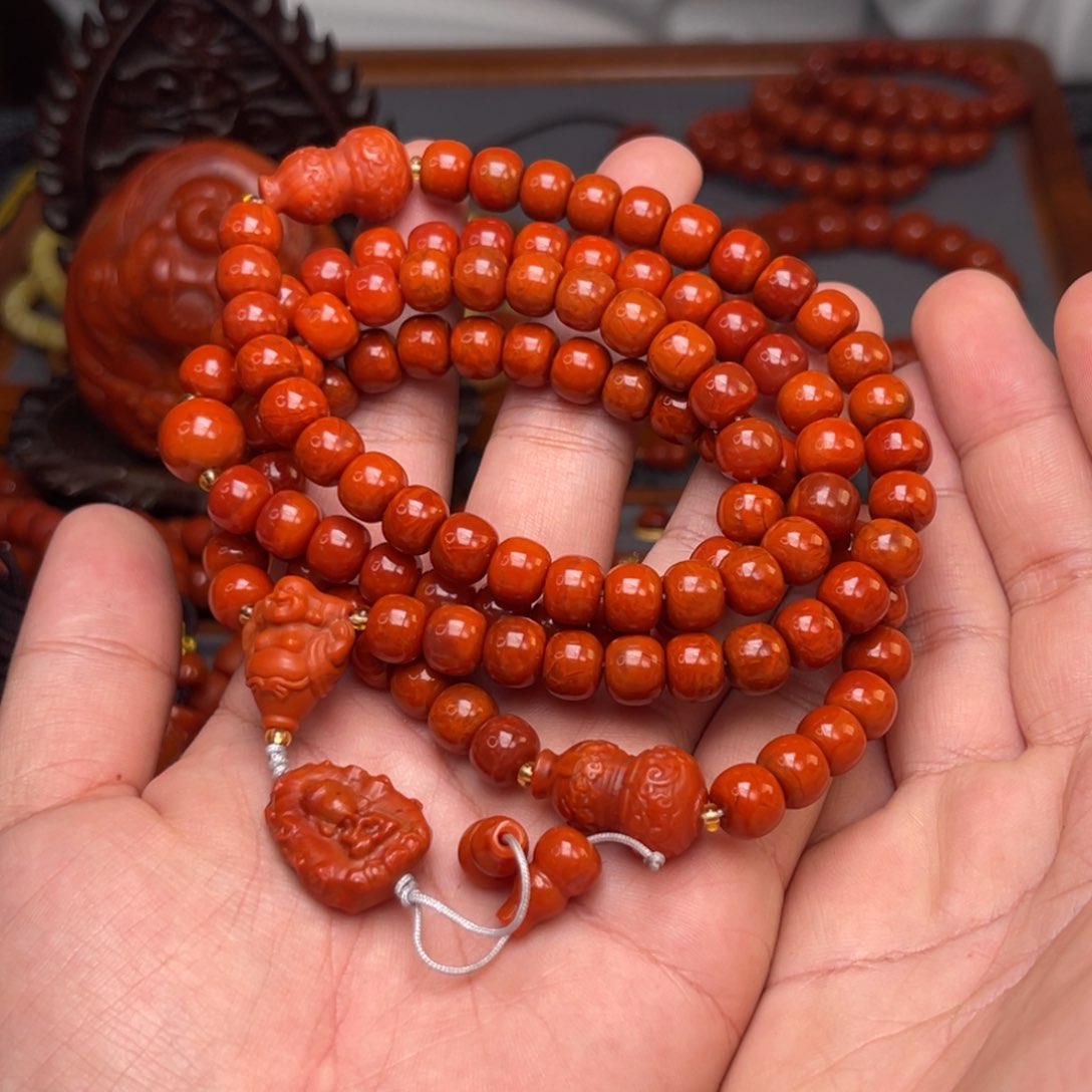 南红玛瑙配饰卡8毫米➕未镶嵌