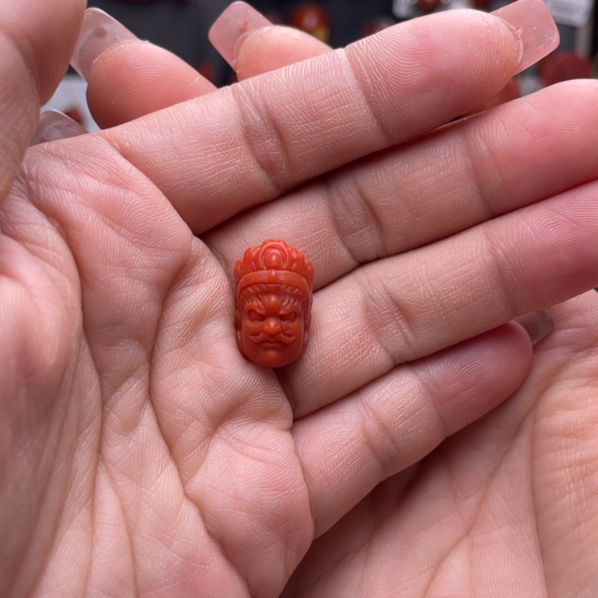 【闪购商品】南红玛瑙黄财神未镶嵌✎****❀