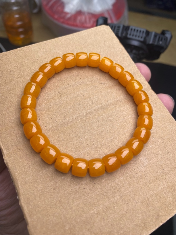 8mm黄金龙直切精美手串-428