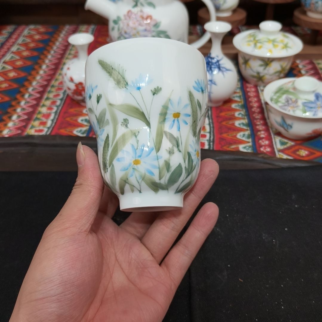 摆件景德镇手工手绘高温瓷器