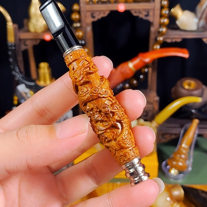 高端定制金丝楠烟嘴