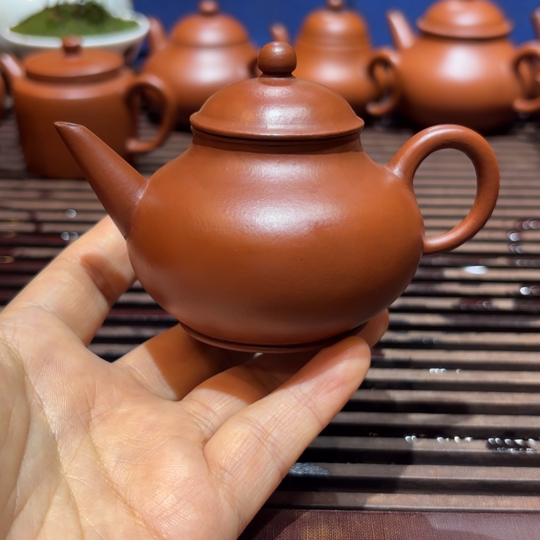 风***魂茶壶紫砂紫砂壶全手朱泥芭乐93cc