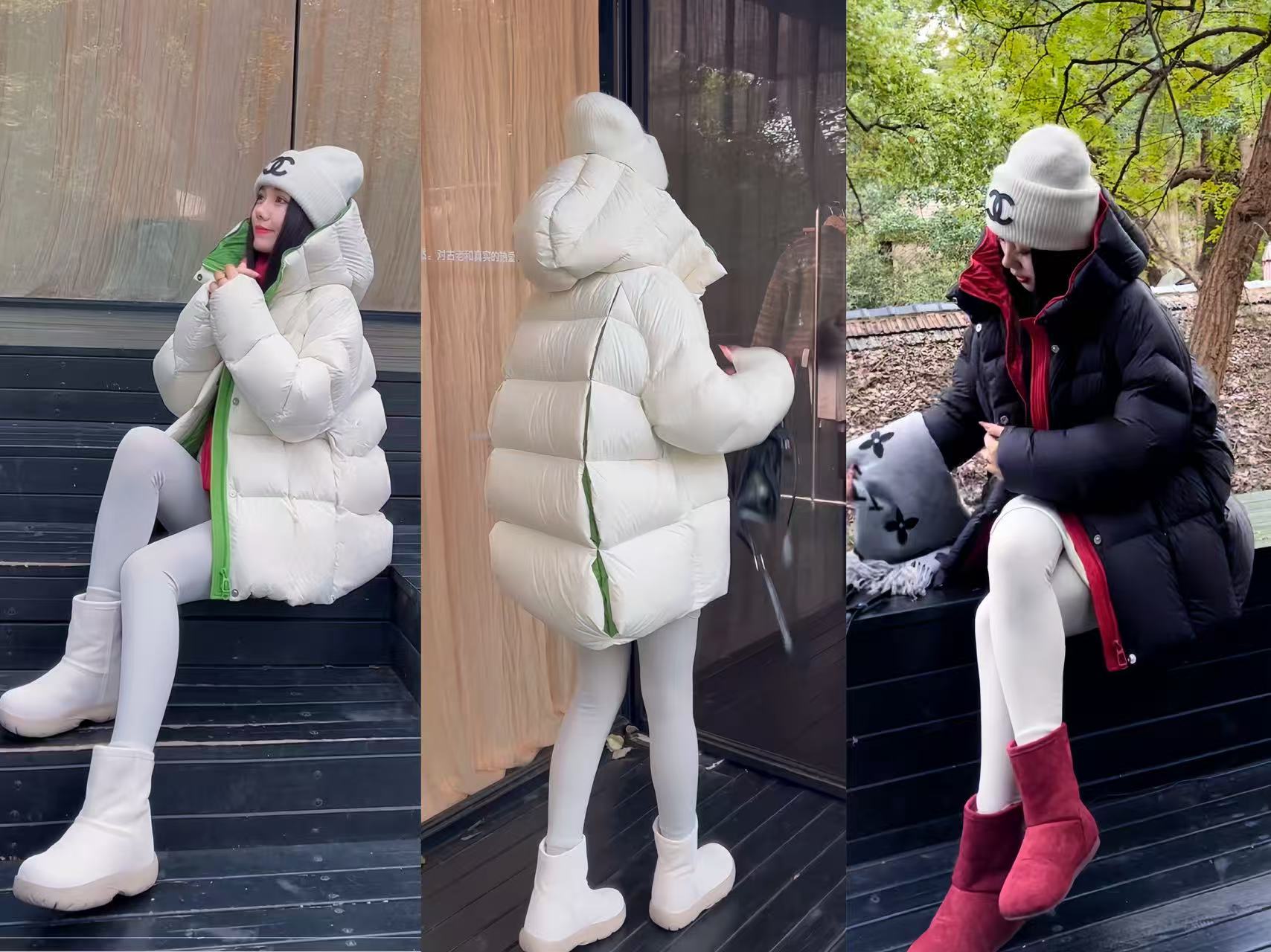 【高定鹅绒服】2025年撞色处理潮流款连帽129