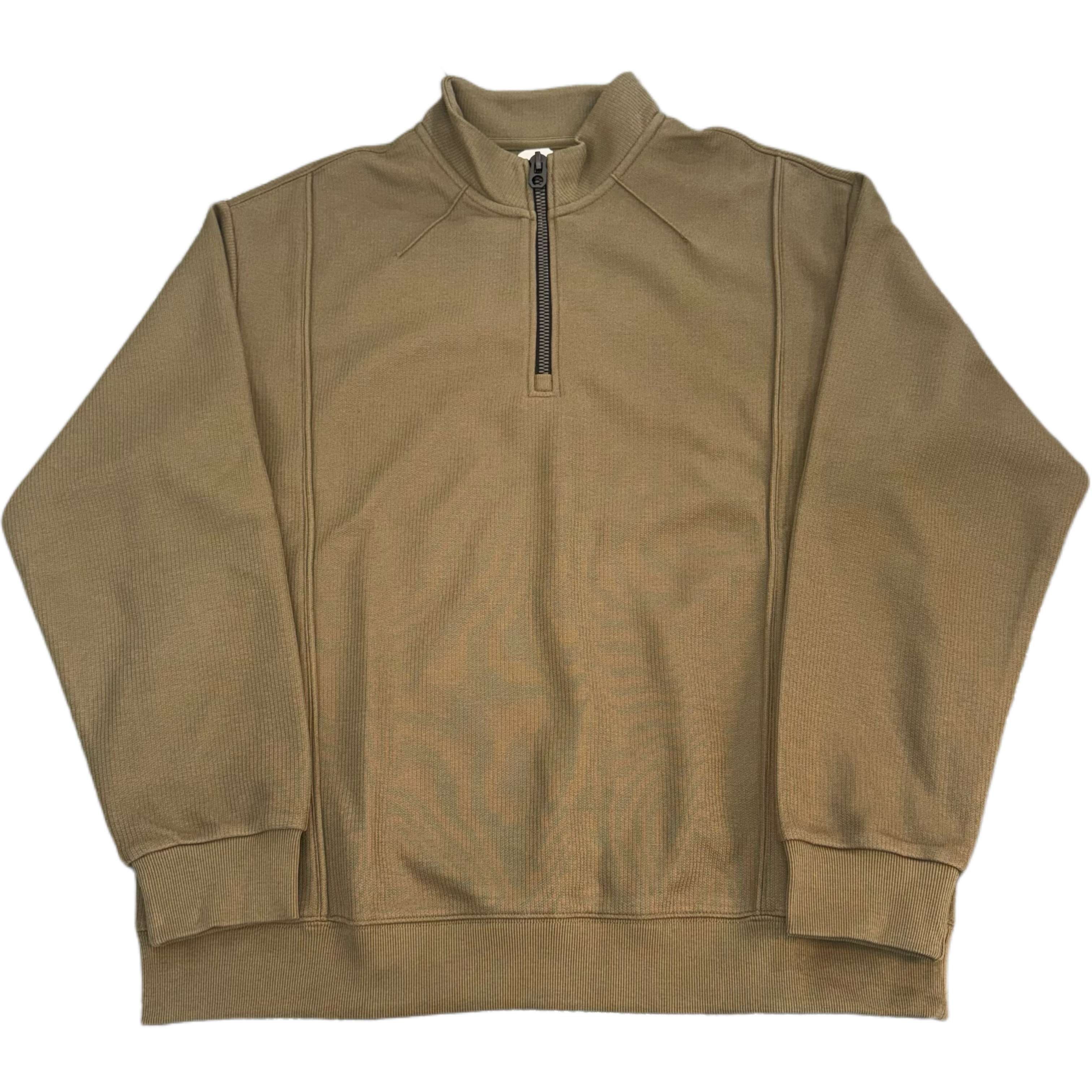 半开衫拉链立领结构纯色打底长袖卫衣55521