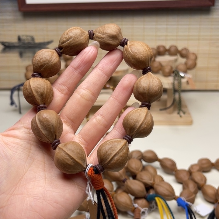 飞***姐橄榄核手串/手链20.5 25精品梅林铁核