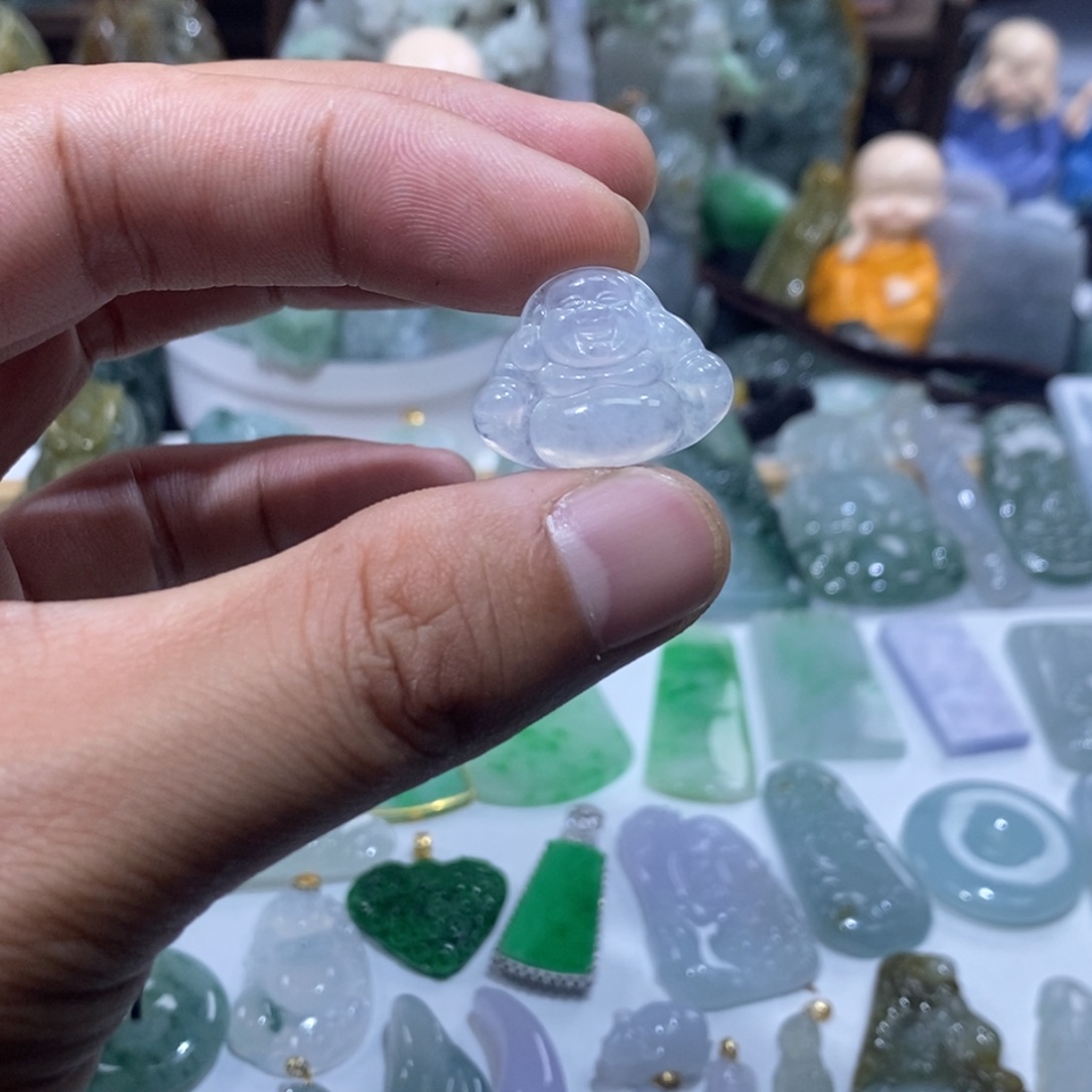 翡翠未镶嵌吊坠(不含链)佛公