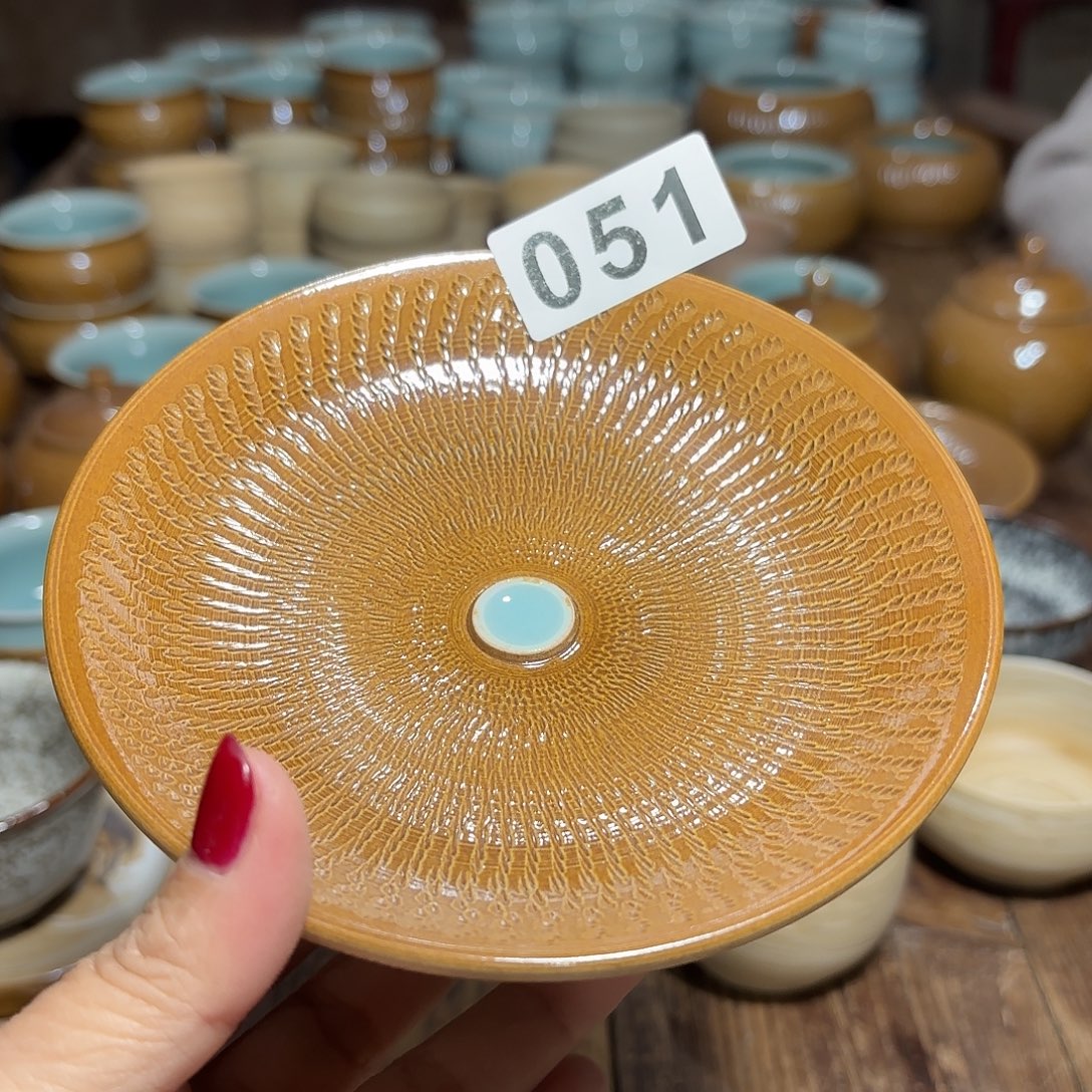 龙泉云间青瓷小米茶器