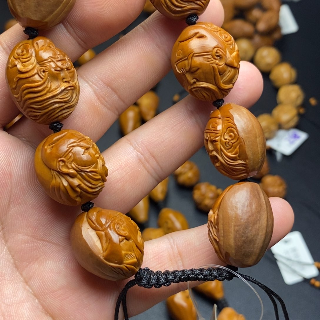 手***8橄榄核手串/手链关公