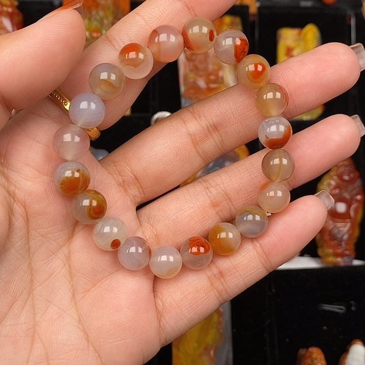 玛瑙/玉髓未镶嵌天然玛瑙战国红