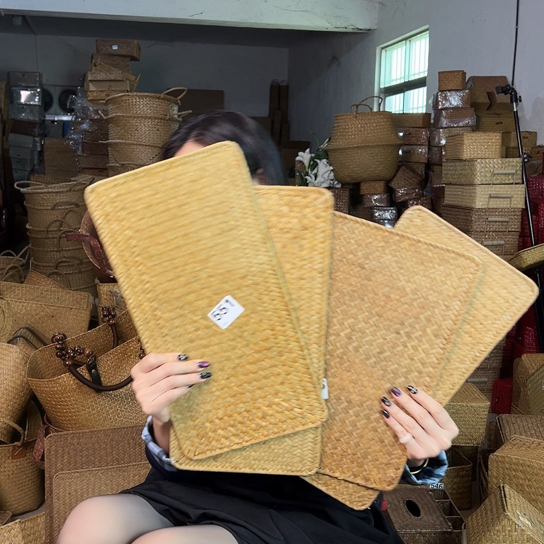 草编草编包/草编收纳盒带瑕疵