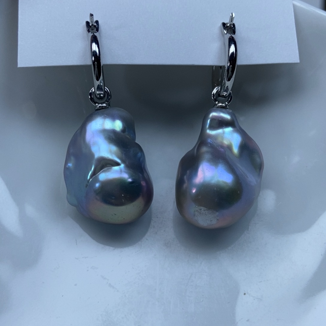 淡水珍珠耳环合金特价571