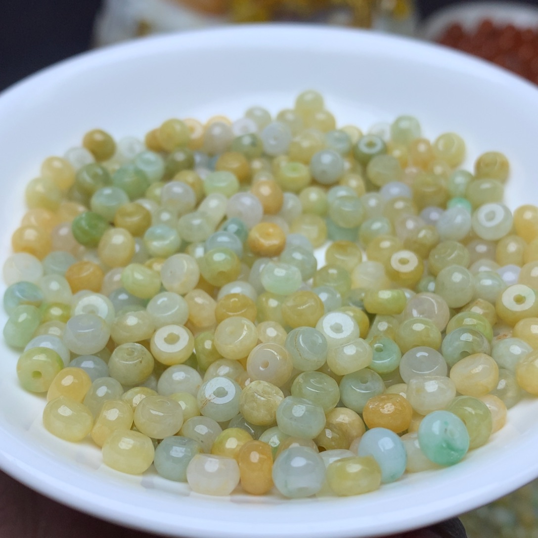 【闪购商品】翡翠手链未镶嵌卡3乘6冰算盘100个