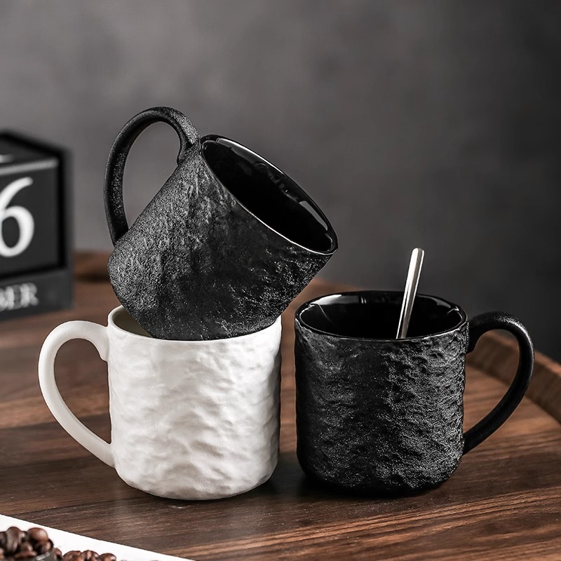 高颜值杯子家用水杯陶瓷情侣杯大容量咖啡杯茶杯高级感小众马克杯