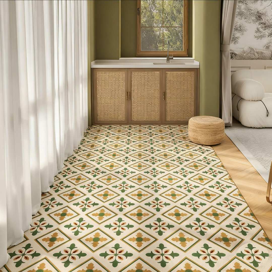 215【100*200】硅藻泥客厅地毯入户玄关垫高级感家用卧室床边地毯