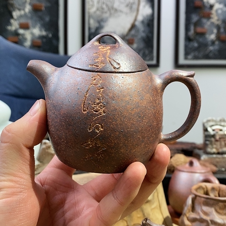 紫砂茶壶原创秦权壶