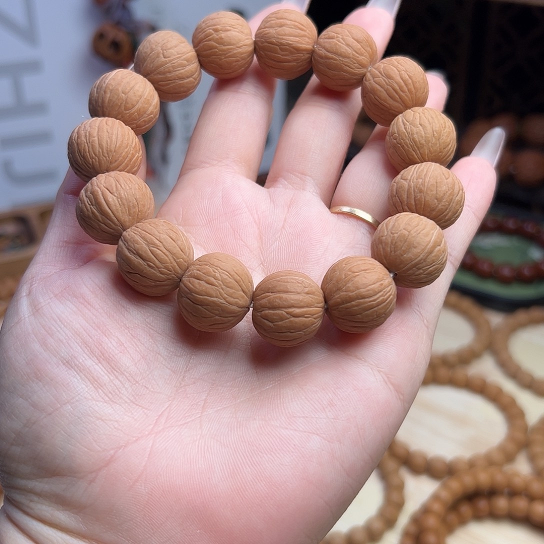 吊坠猴头核桃18mm猴头聚宝盆原皮未打底