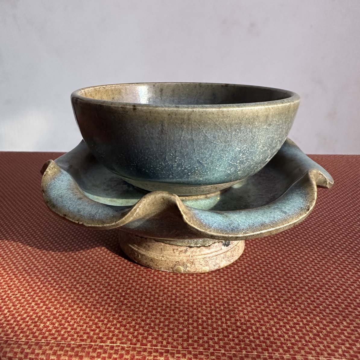 柴烧钧瓷钧瓷茶盏