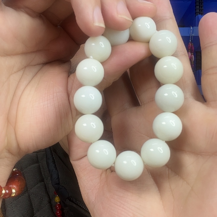 和田玉未镶嵌手链T50卡16