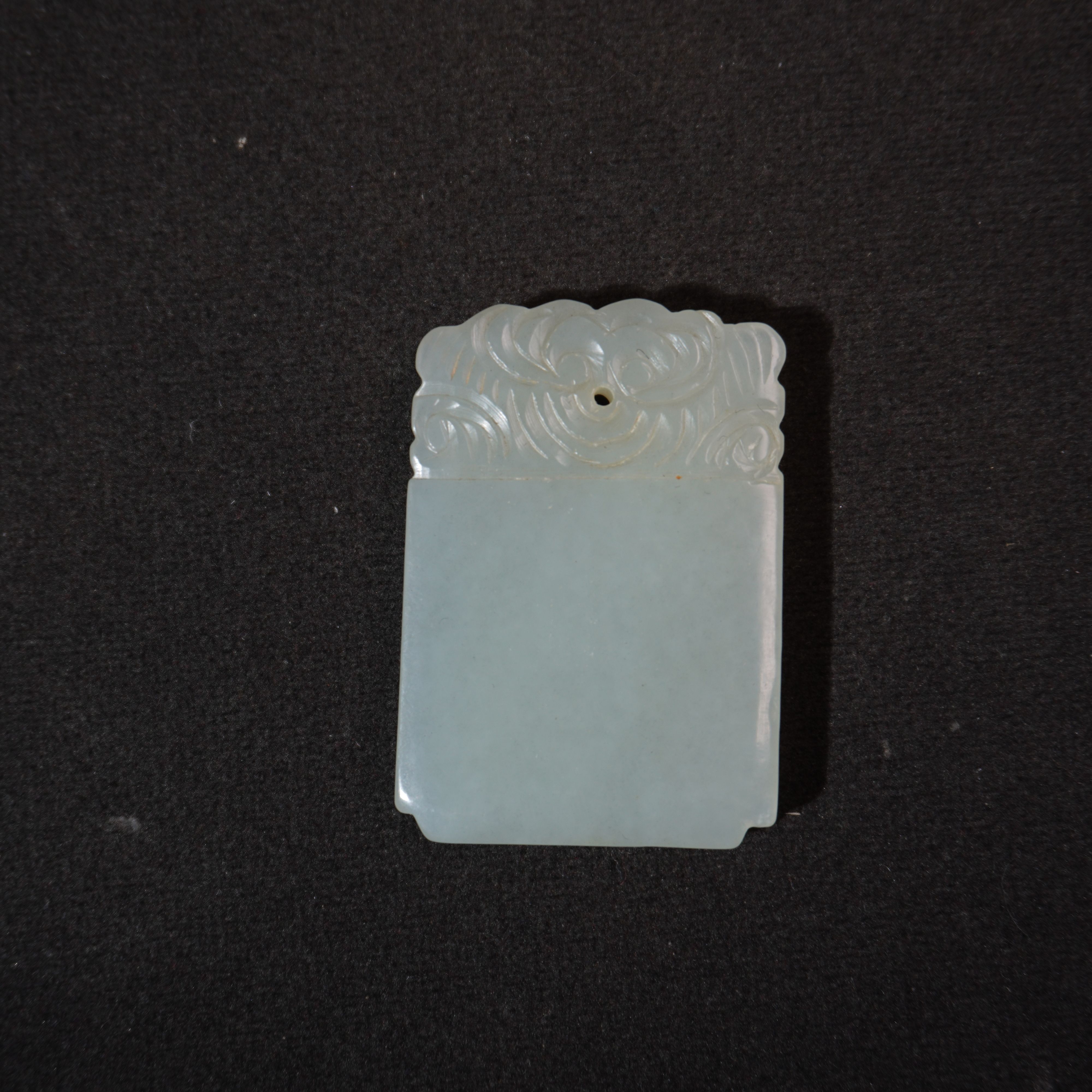 9NK69 清 和田玉无事牌