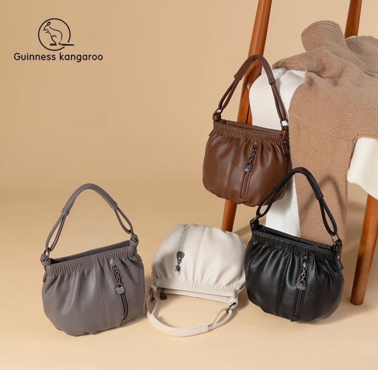 【双12抢先购】2025新款大容量百搭斜挎包简约休闲妈妈包