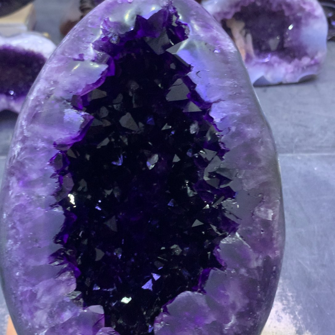 水晶摆件未镶嵌晶***颖紫晶