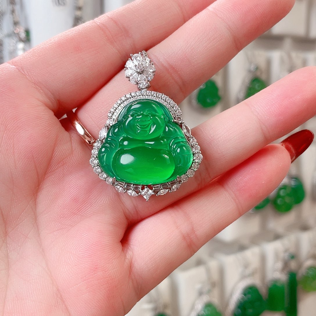 玛瑙/玉髓吊坠(赠链)银S925镶嵌