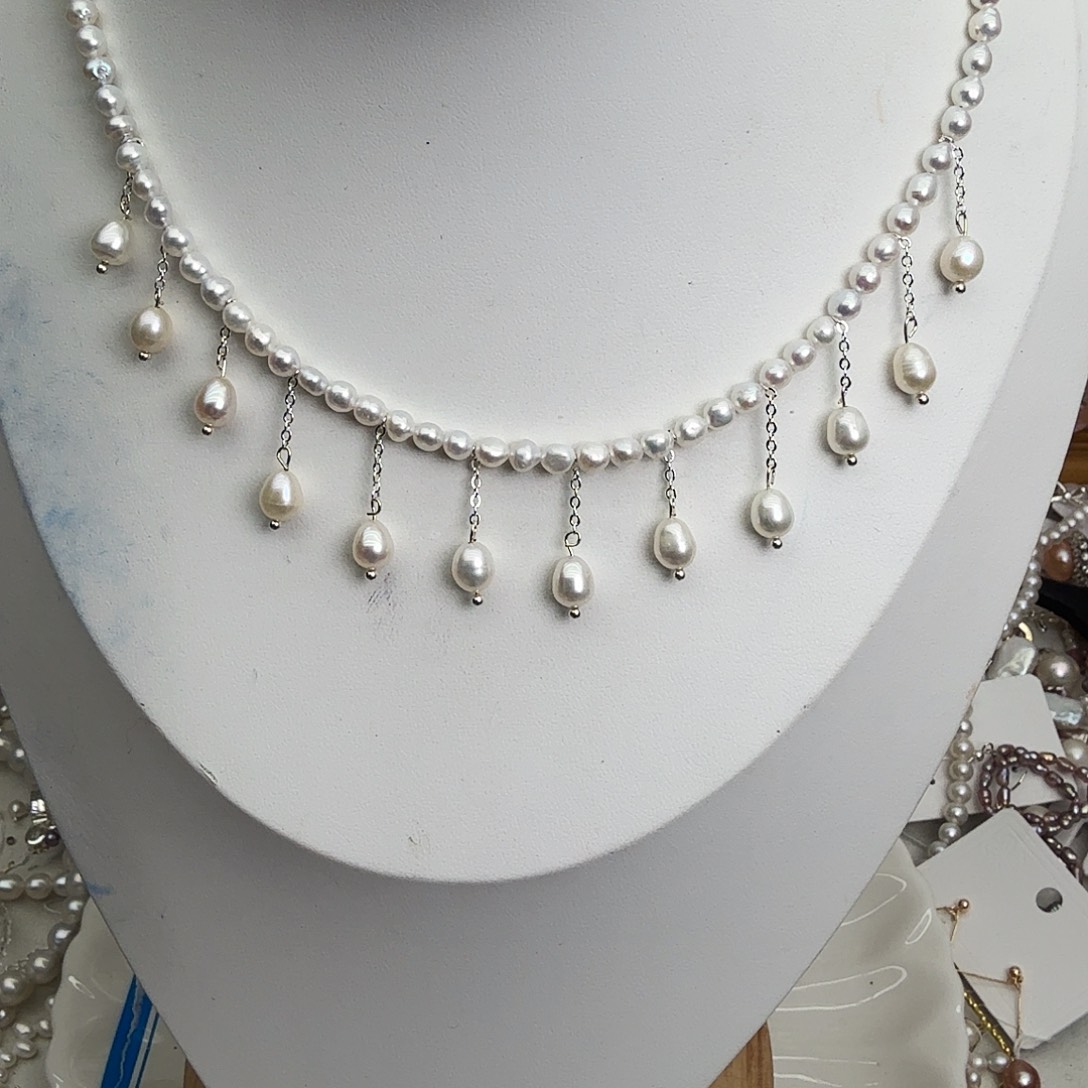 颈饰未镶嵌淡水珍珠