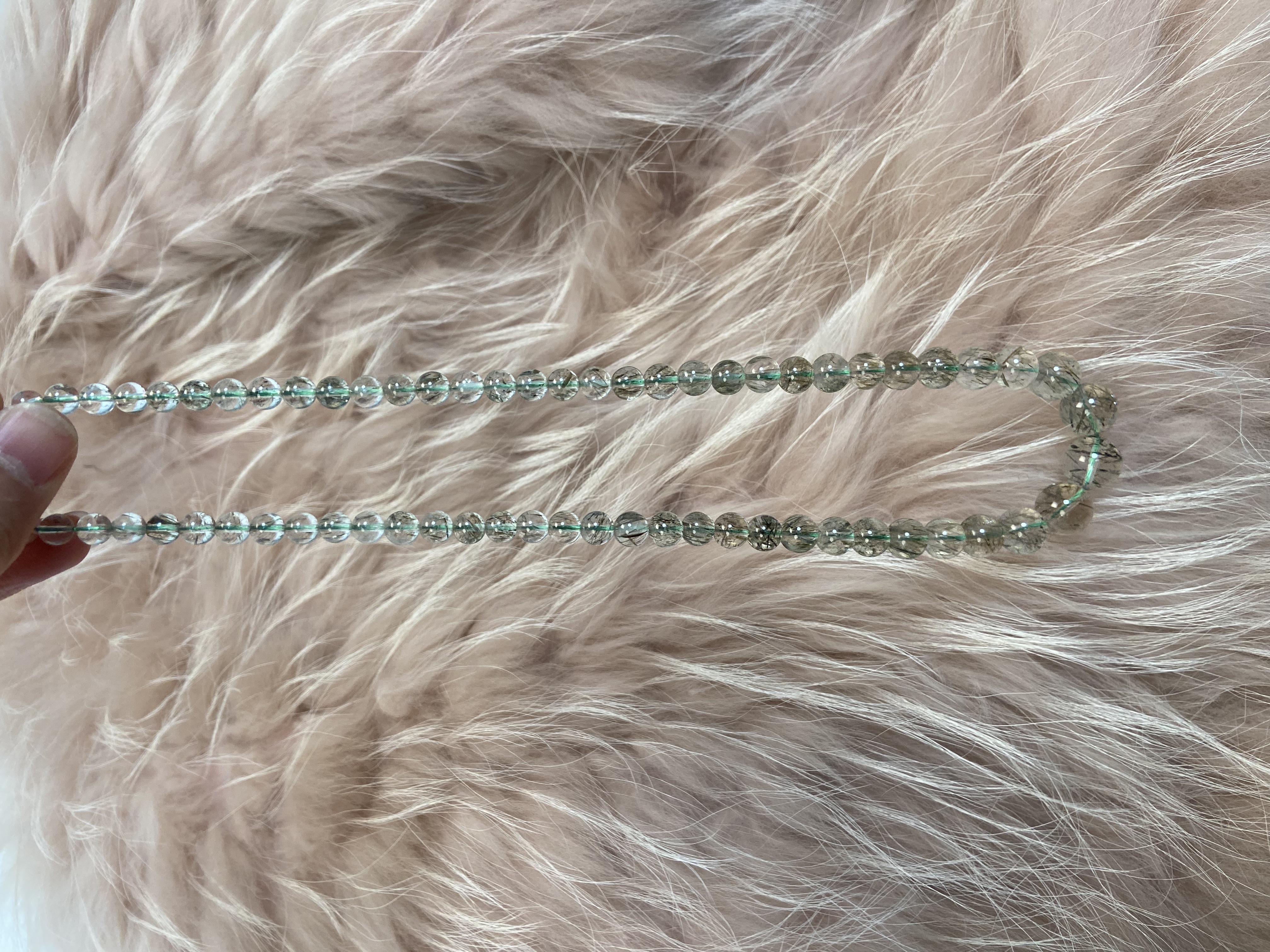 高品质绿发晶塔链007