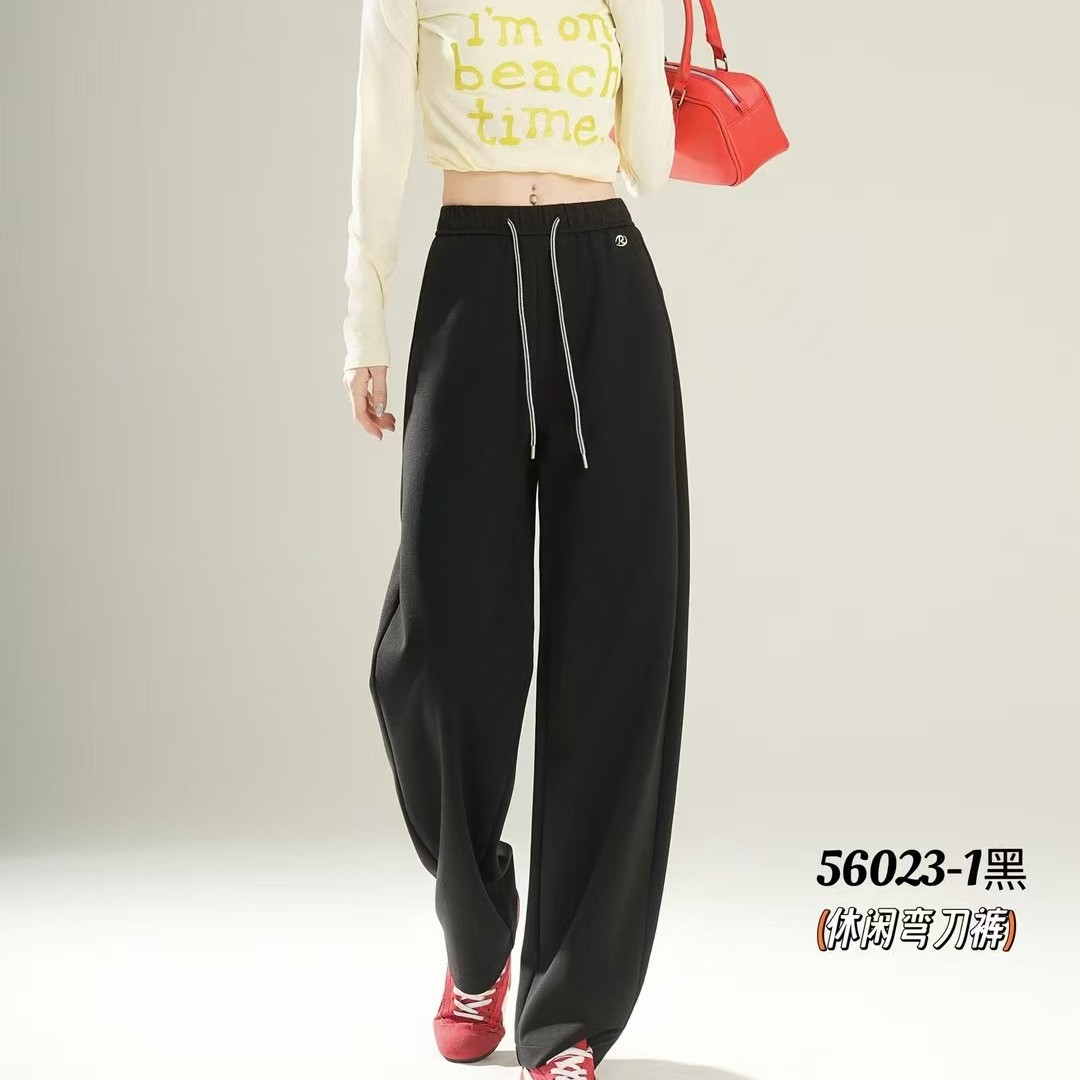 2025女士休闲百搭小弯刀裤