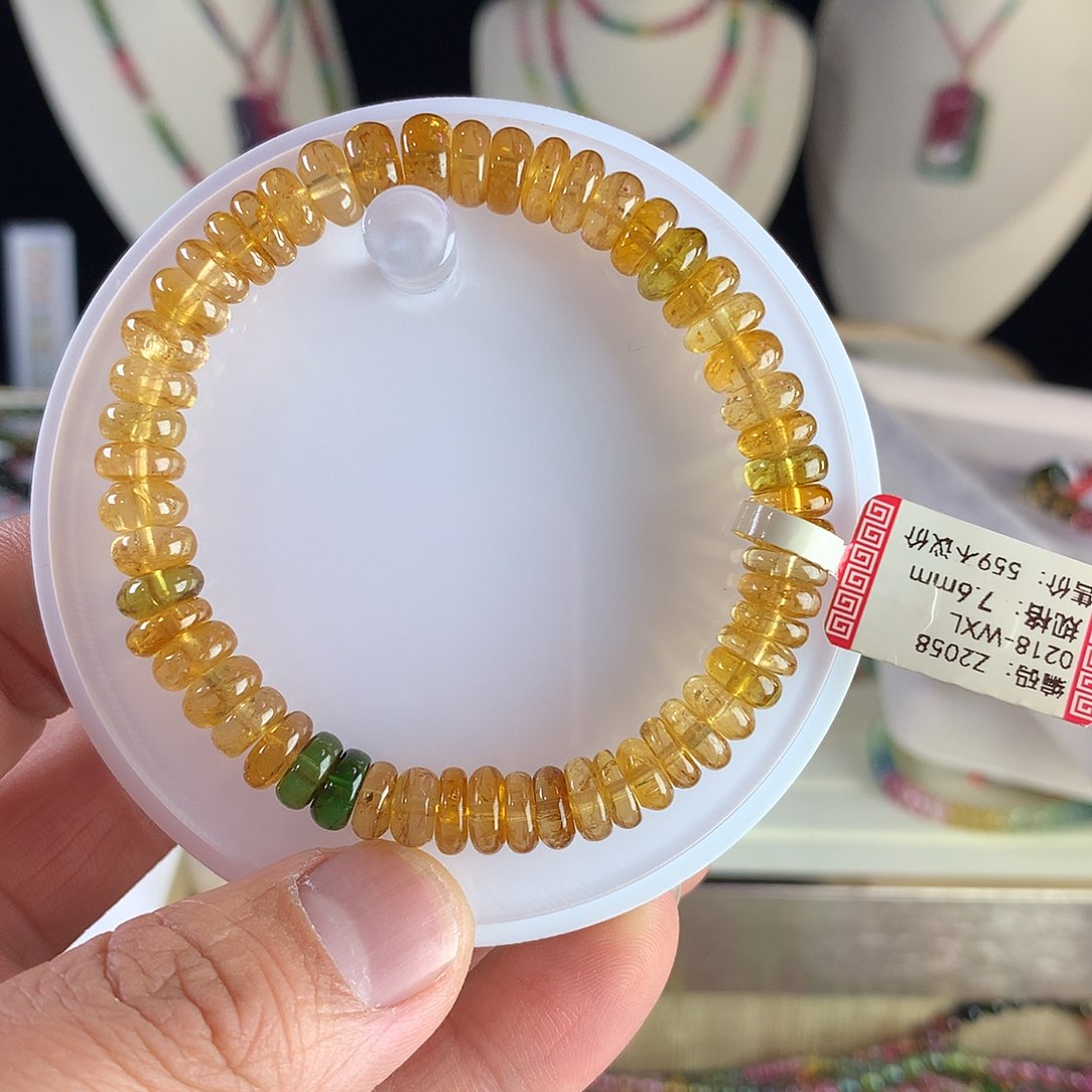 碧玺手链未镶嵌碧玺手链