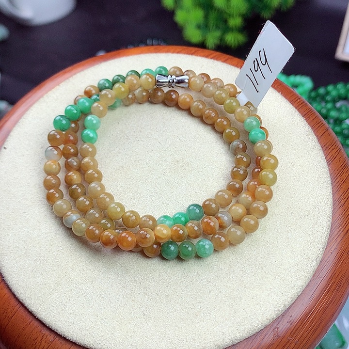 翡翠未镶嵌颈饰项链