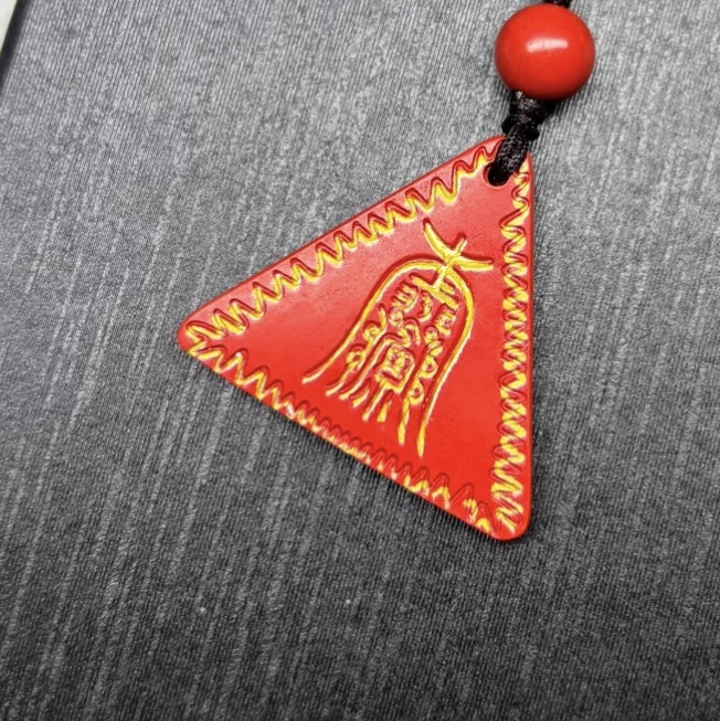 红沙款阿弥三角守护吊坠挂件