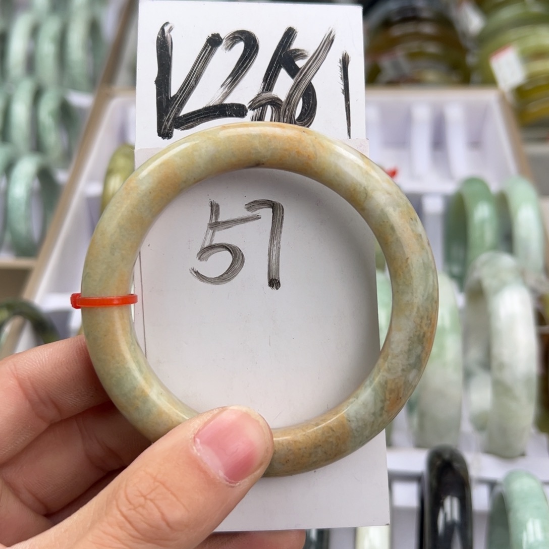 岫玉手镯未镶嵌天然岫玉