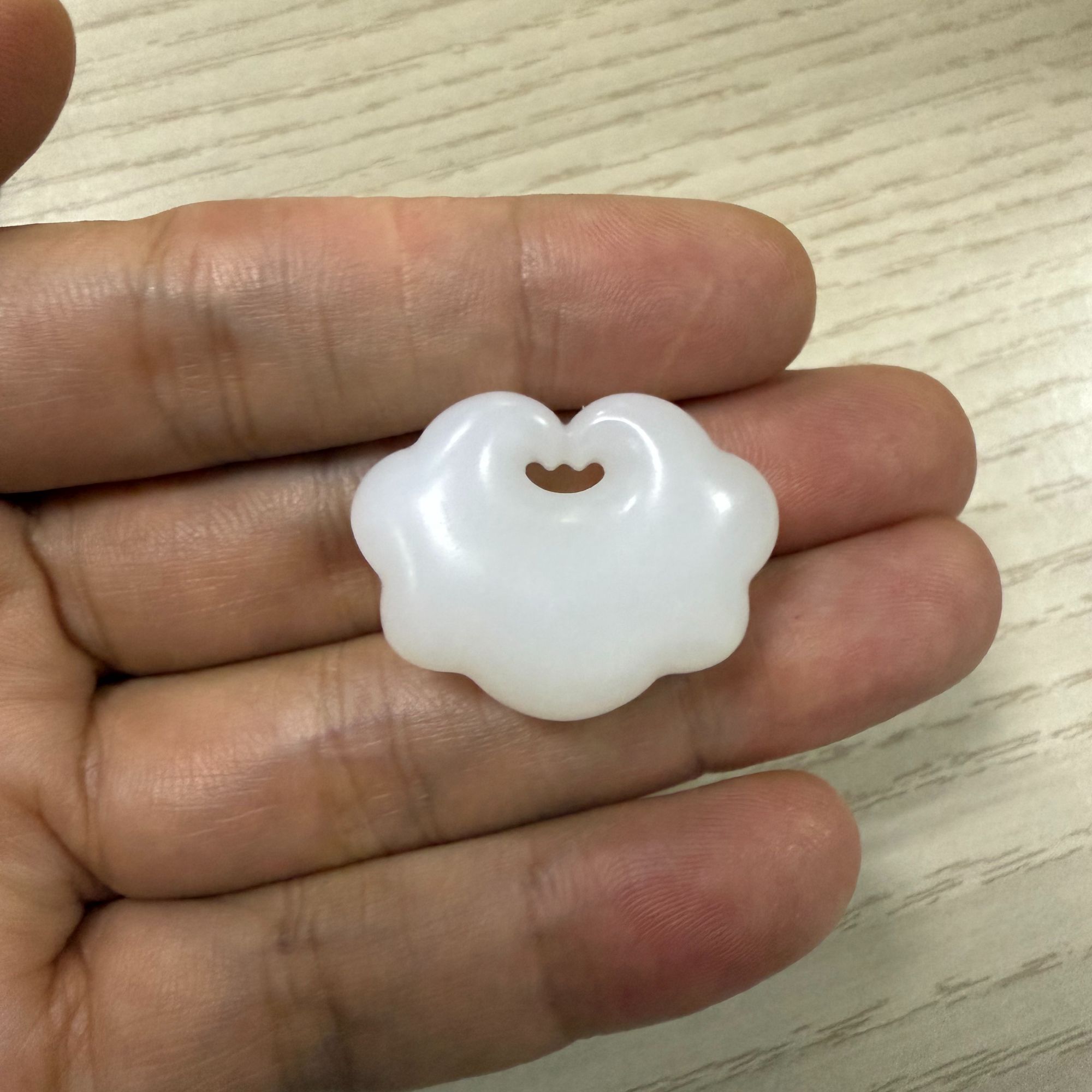 寅石珠宝 天然羊脂白玉和田玉如意锁吊坠挂件男女款