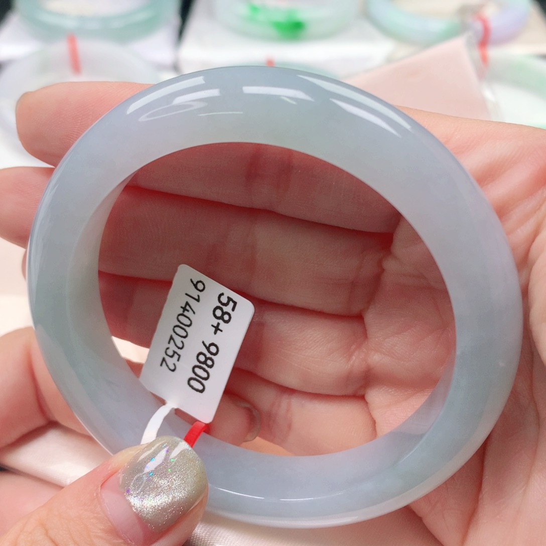 翡翠手镯未镶嵌58圈缅甸天然A货