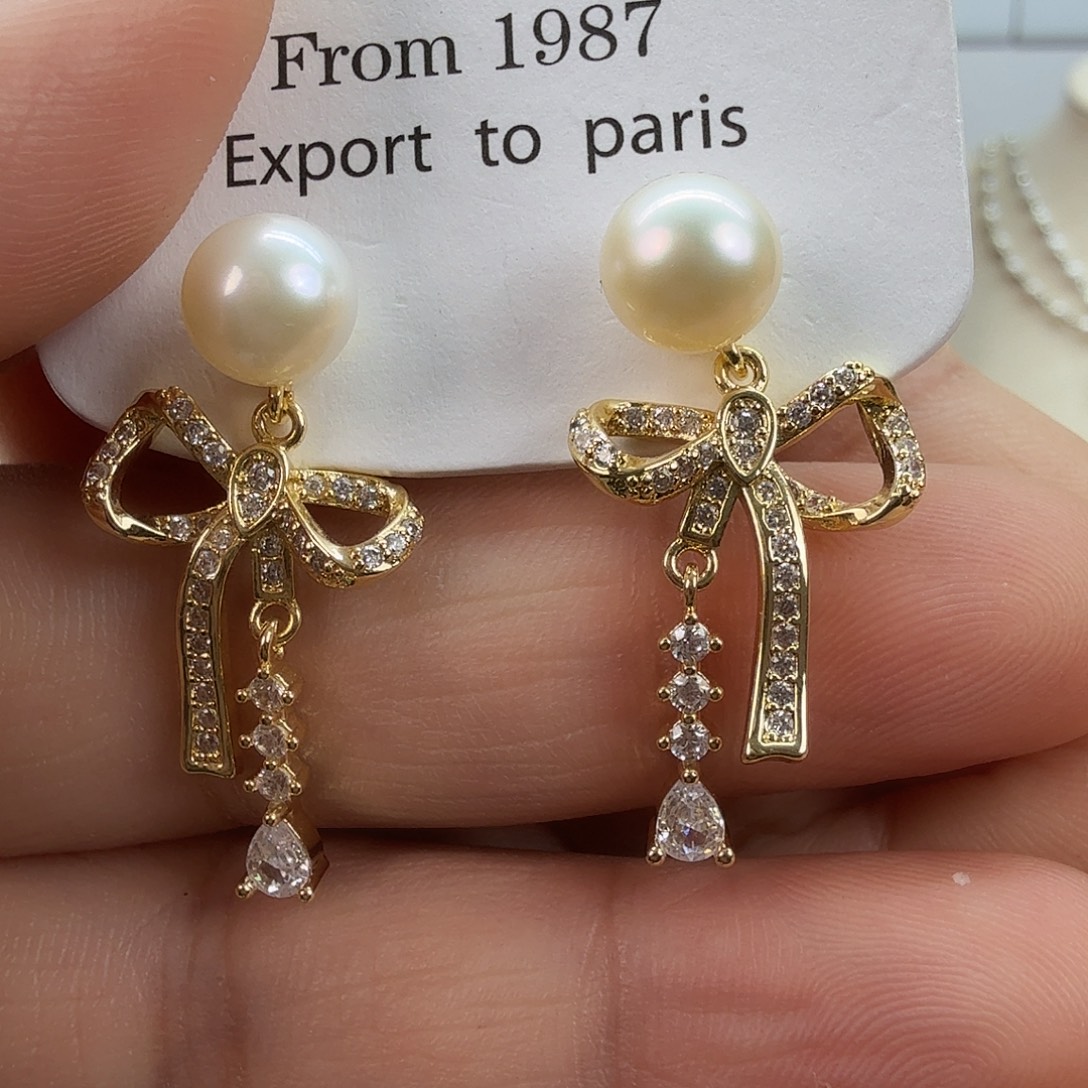 淡水珍珠未镶嵌耳饰