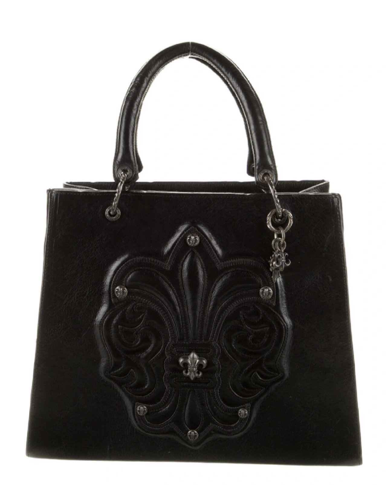 95新 Chrome Hearts/克罗心 夏七中古/浮雕童军花/手提包