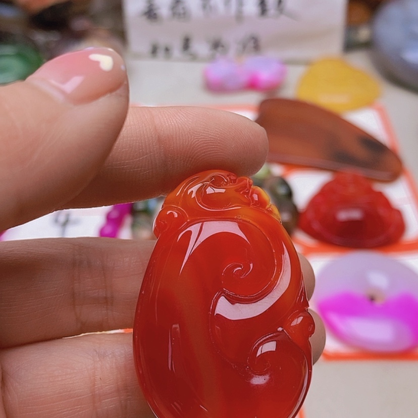 【闪购商品】未镶嵌玛瑙/玉髓珠宝半成品阿***子