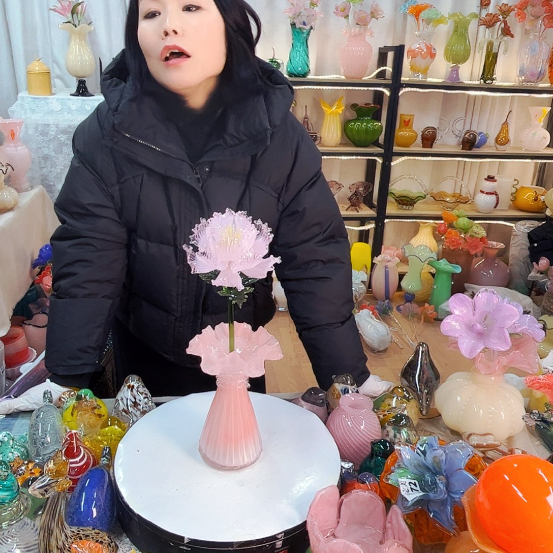 一花一瓶家悦美居琉璃工艺品